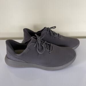 Kizik Madrid Eco Knit Sneakers Size M 15‎ W 16.5 Graphite Monochrome Hands Free